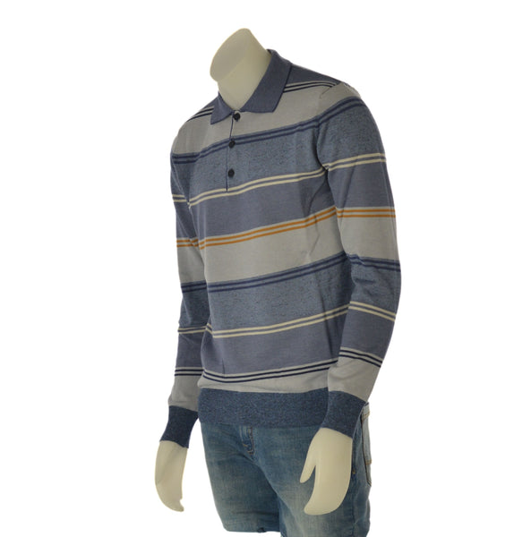 POLO COTONE UOMO RAGAZZO RIGATA MARCA RE DEL MARE ART. 224133