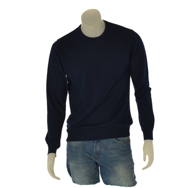 MAGLIONE UOMO RAGAZZO GIROCOLLO COTONE MARCA RE DEL MARE ART. 210