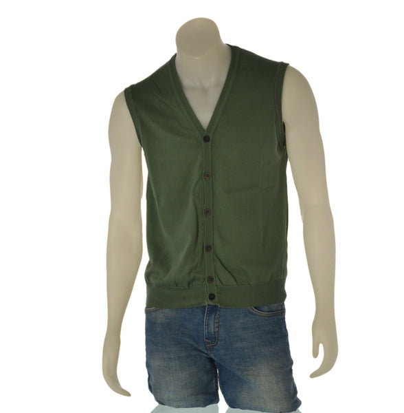 GILET UOMO RAGAZZO COTONE BOTTONI MARCA RE DEL MARE ART. 215