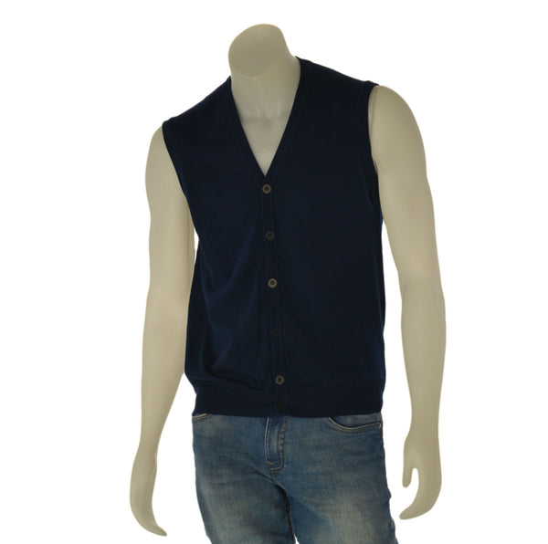 GILET UOMO RAGAZZO COTONE BOTTONI MARCA RE DEL MARE ART. 215