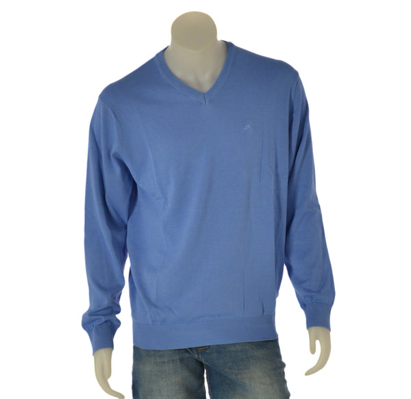 PULLOVER SCOLLO V UOMO RAGAZZO COTONE MARCA BASILE ART. BE0047