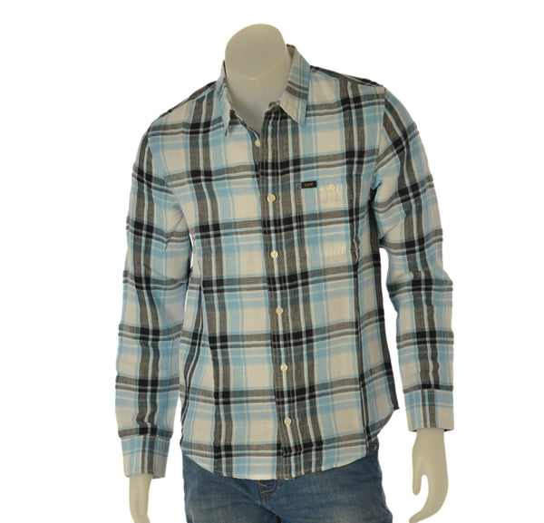 CAMICIA UOMO RAGAZZO SCOZZESE MARCA LEE ART. PREPPY