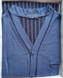 PIGIAMA UOMO COTONE APERTO BOTTONI PANTALONE RIGHE TASCHE MARCA NOTTINGHAM ART. PG43141