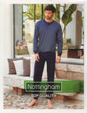 PIGIAMA UOMO RAGAZZO SERAFINO MISTO COTONE MICRO FANTASIA NOTTINGHAM ART.PG43102