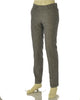PANTALONI UOMO RAGAZZO SLIM FIT MISTO LINO MARCA A&P BIANCHI ART. 3944