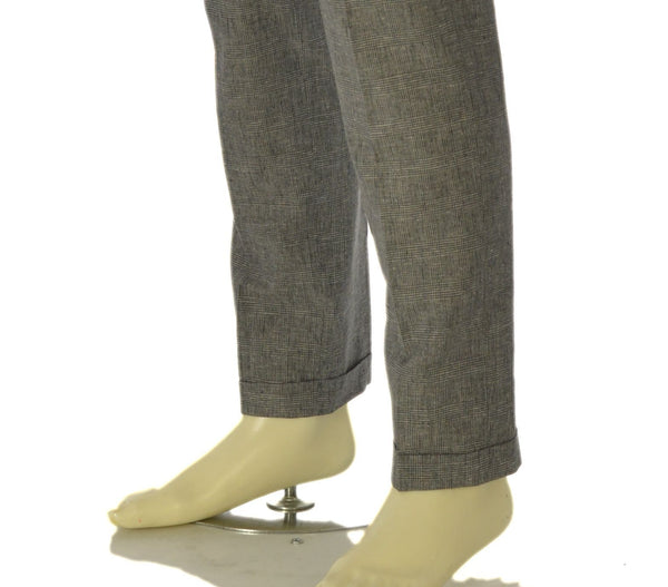 PANTALONI UOMO RAGAZZO SLIM FIT MISTO LINO MARCA A&P BIANCHI ART. 3944