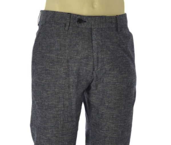 PANTALONI UOMO RAGAZZO SLIM FIT MISTO LINO MARCA A&P BIANCHI ART. 3944