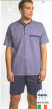 PIGIAMA CORTO UOMO CALIBRATO SERAFINO FANTASIA PURO COTONE MARCA BIPBIP ART. 3356