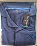 PIGIAMA UOMO JERSEY PURO COTONE APERTO SCOZZESE MARCA NAVIGARE ART. B2141631