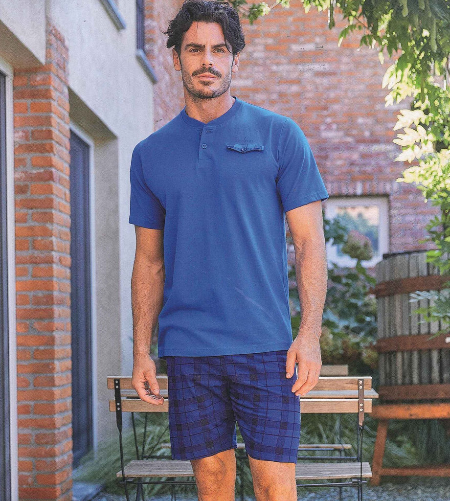 Navigare Pigiama Uomo Fresco Cotone Jersey Misure Dalla M Alla XXL Manica Corta Tempesta 1994 Navigare Pigiama Uomo Fresco Cotone Jersey Misure Dalla M Alla XXL Manica Corta Tempesta 1994