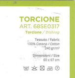 TORCIONE STROFINACCIO CUCINA CUOCO PURO COTONE 60X67 MARCA SIGGI ART. 68SF0012
