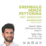 GREMBIULE A VITA SENZA PETTORINA PURO COTONE MARCA SIGGI ART. 68PZ0370