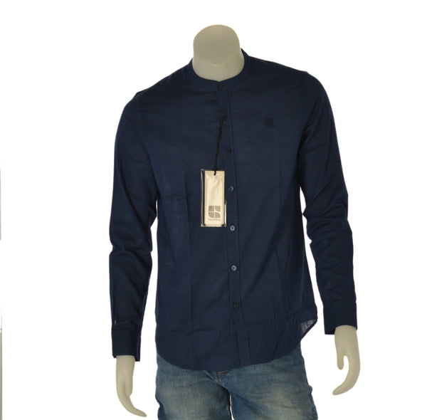 CAMICIA UOMO RAGAZZO COREANA LINO SLIM FIT MARCA URBAN RING ART. UR613004