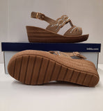 SANDALO DONNA RAGAZZA ZEPPA PLATEAU STRASS CINTURINO MARCA INBLU ART. GM50