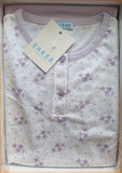 PIGIAMA DONNA MEZZA MANICA SERAFINO PURO COTONE PIZZO FIORI PINOCCHIETTO OHANA ART. 21969