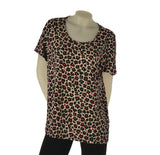T-SHIRT DONNA RAGAZZA FANTASIA VISCOSA MANICA CORTA TAGLIE COMODE MARCA GAIA B. ART. 499