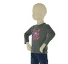 T-SHIRT BIMBA COTONE BOTTONCINI MANICA LUNGA MARCA LOSAN ART. LGBAP0303 23017