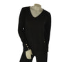 MAGLIONE DONNA RAGAZZA SCOLLO A V BOTTONI POLSINI MARCA GIAN MARCO VENTURI ART. DG704