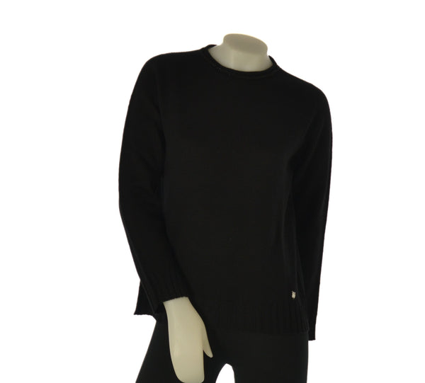 MAGLIONE DONNA RAGAZZA GIROCOLLO PERLINE MARCA RIVA TRICOT ART. B115307