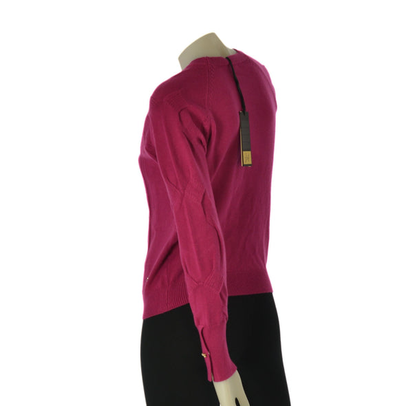 MAGLIONE DONNA RAGAZZA GIROCOLLO TRECCE MARCA GRAFFIO ART. 4157