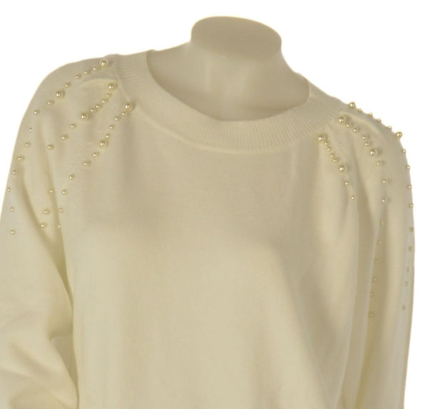 MAGLIONE DONNA RAGAZZA GIROCOLLO PERLE OMERI MARCA GRIFFAI ART. 4220