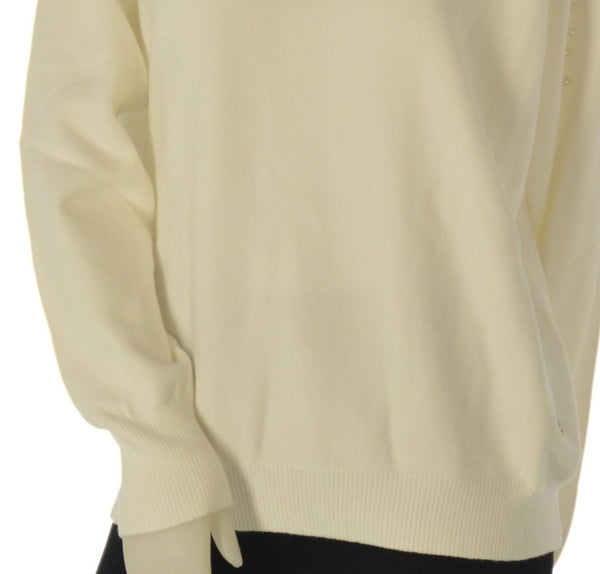 MAGLIONE DONNA RAGAZZA GIROCOLLO PERLE OMERI MARCA GRIFFAI ART. 4220
