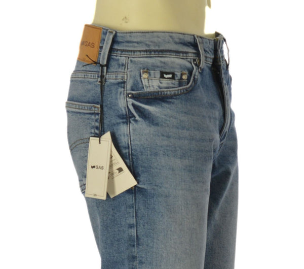 JEANS UOMO RAGAZZO CINQUE TASCHE FIT STRAIGHT MARCA GAS ART A7516 MORRIS