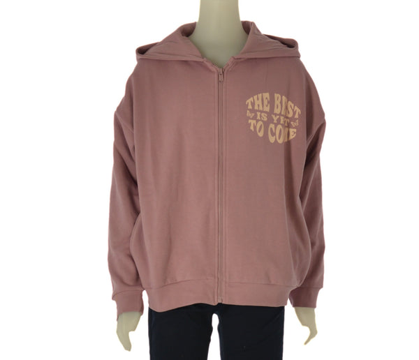 FELPA BAMBINA RAGAZZA ZIP CAPPUCCIO TASCHE FELPATA MARCA LOSAN ART. LJGAP0201 24003
