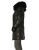 GIACCONE DONNA RAGAZZA LUNGO TRAPUNTATO CAPPUCCIO ZIP TASCHE MARCA HENRY LELLE ART. 71448