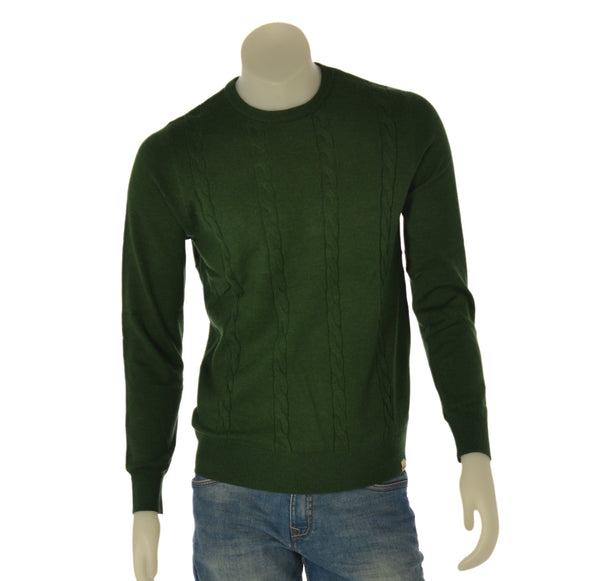 MAGLIONE UOMO RAGAZZO GIROCOLLO TRECCE MARCA RIFLE ART. RFTR076