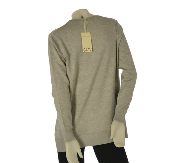 MAGLIONE DONNA RAGAZZA GIROCOLLO PAILETTES MARCA GMV ART. DG730