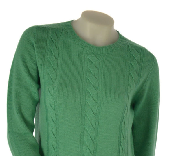 MAGLIONE DONNA RAGAZZA LANA GIROCOLLO TRECCE MARCA VALERIA GHITTORI ART. 1071