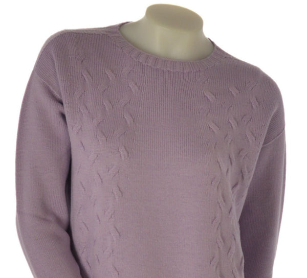 MAGLIONE DONNA RAGAZZA LANA GIROCOLLO TRECCE MARCA VALERIA GHITTORI ART. 1052