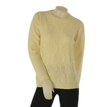 MAGLIONE DONNA RAGAZZA LANA GIROCOLLO LAVORATO MARCA VALERIA GHITTORI ART. 1049