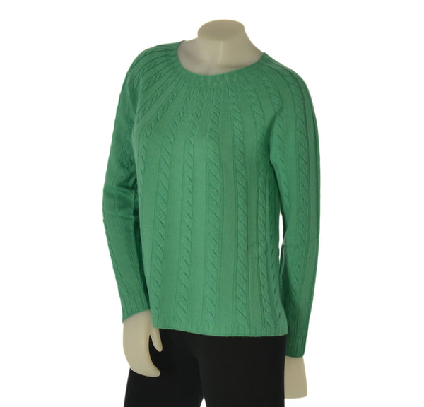 MAGLIONE DONNA RAGAZZA LANA TRECCE GIROCOLLO MARCA VALERIA GHITTORI ART. 1027