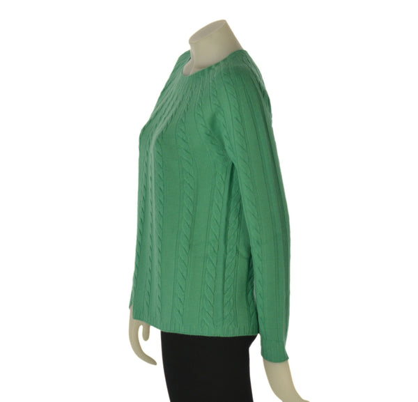 MAGLIONE DONNA RAGAZZA LANA TRECCE GIROCOLLO MARCA VALERIA GHITTORI ART. 1027