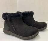 SCARPA SCARPONCINO DONNA ECOPELLICCIA IMBOTTITO ZIP MARCA INBLU ART. WG61