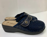 CIABATTE PANTOFOLE DONNA RAGAZZA TOMAIA TESSUTO STRAPPO MARCA INBLU ART. LV13