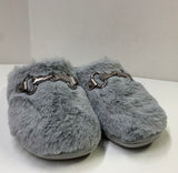 PANTOFOLA CIABATTA DONNA ECOPELLICCIA PELUCHE CALDA MARCA INBLU ART. LB106