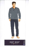 PIGIAMA CALIBRATO UOMO SERAFINO TERMO COTONE LOGO MARCA BIP BIP ART.6171