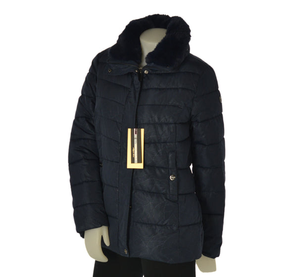 GIACCONE DONNA RAGAZZA TRAPUNTATO ZIP TASCHE MARCA VIRGINIA BLU ART. ELSIE-11C