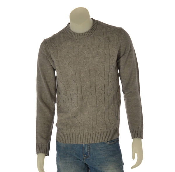 MAGLIONE UOMO RAGAZZO GIROCOLLO TRECCE MARCA URBAN RING ART. UR710036