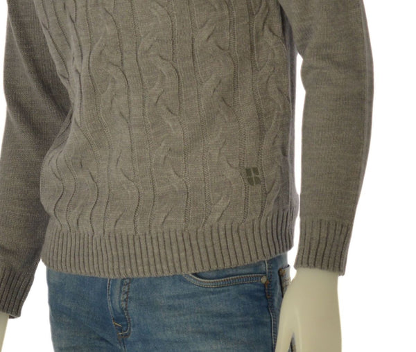 MAGLIONE UOMO RAGAZZO GIROCOLLO TRECCE MARCA URBAN RING ART. UR710036