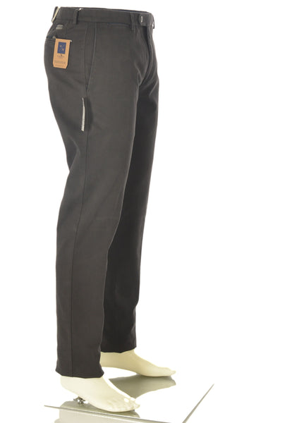 PANTALONI UOMO ZIP BOTTONE GANCIO TASCHE FRANCESE ELASTICO MODERN MARCA BUGATTI ART.26344