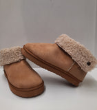 STIVALETTO DONNA RAGAZZA CON RISVOLTO ECOPELLICCIA MARCA INBLU ART. FX23