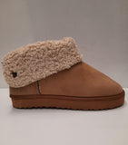 STIVALETTO DONNA RAGAZZA CON RISVOLTO ECOPELLICCIA MARCA INBLU ART. FX23