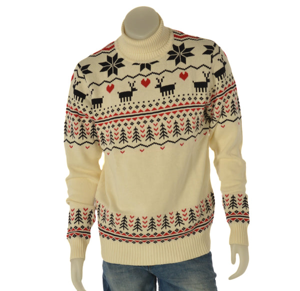 MAGLIONE UOMO RAGAZZO DOLCEVITA NATALIZIO MARCA CHRISTMAS SWEATS ART. 23ORGA9