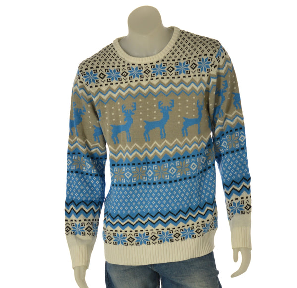 MAGLIONE UOMO RAGAZZO GIROCOLLO NATALIZIO MARCA CHRISTMAS SWEATS ART. 22ACRA18