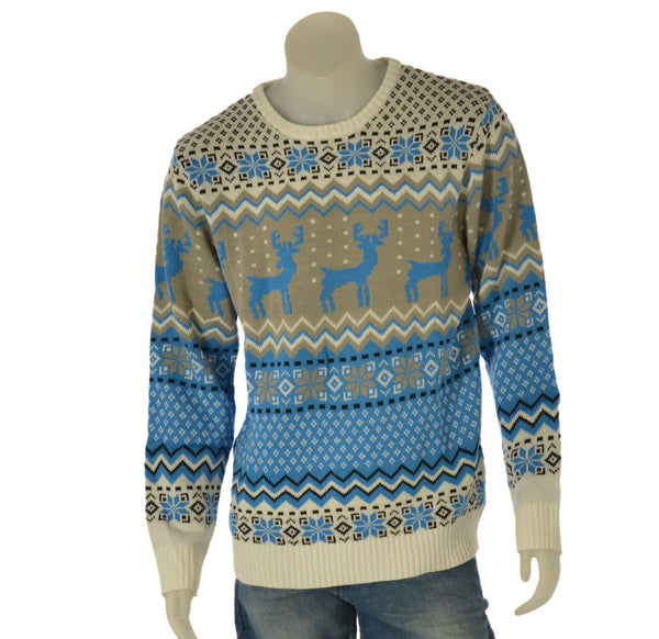 MAGLIONE UOMO RAGAZZO GIROCOLLO NATALIZIO MARCA CHRISTMAS SWEATS ART. 22ACRA18
