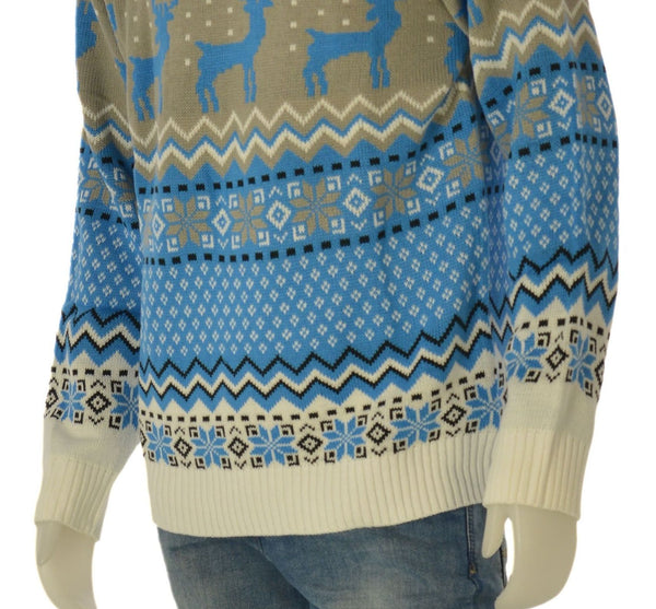 MAGLIONE UOMO RAGAZZO GIROCOLLO NATALIZIO MARCA CHRISTMAS SWEATS ART. 22ACRA18